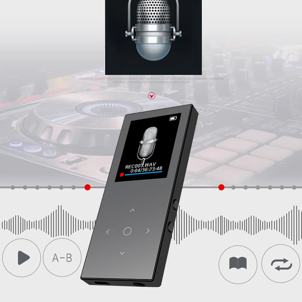 Hi-Fi mp3 плеер mp3 плеер все металлические разветвитель поддерживает запись, Bluetooth, фронтальная камера, Wi-до 128 ГБ TF карта Музыка