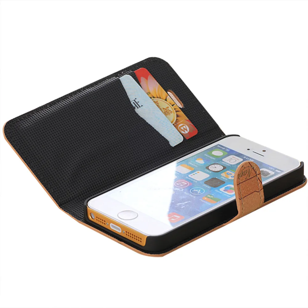 Карта Pattern Кожа Старинные Телефон Case для iPhone 5 5S SE Чехол Кошелек Флип с Kickstand |