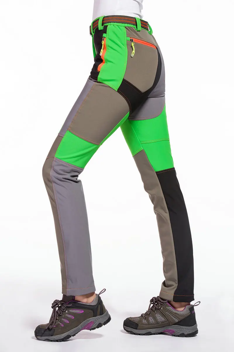 Outdoor Women Tech Fleece Softshell Winderproof Female Trekking Trousers Pantshiking Camping Mountaineering Hunting Pants | Спорт и