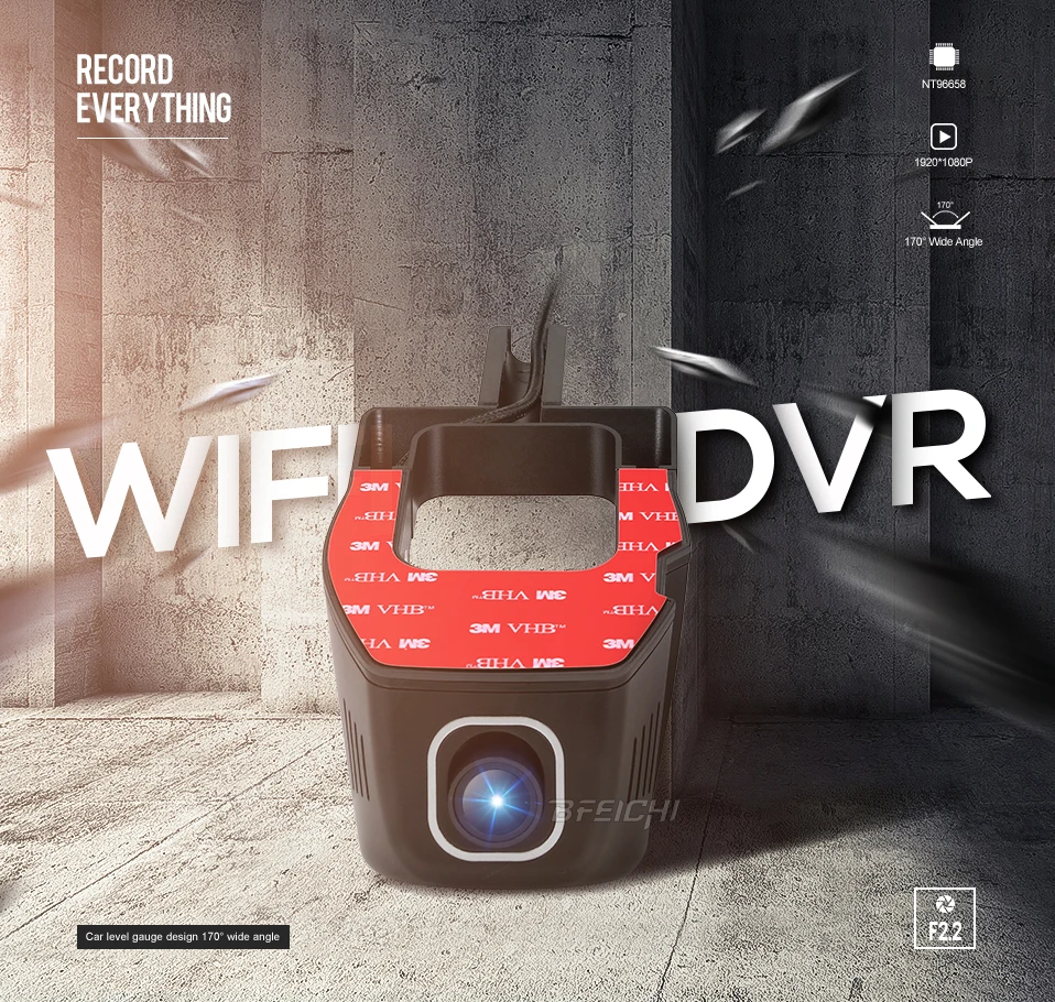 Новинка 1920*1080P Автомобильный Wifi DVR Универсальная Установка как оригинальная автомобильная камера 170 градусов Поддержка приложения управление wifi dvr Автомобильный видеорегистратор видео