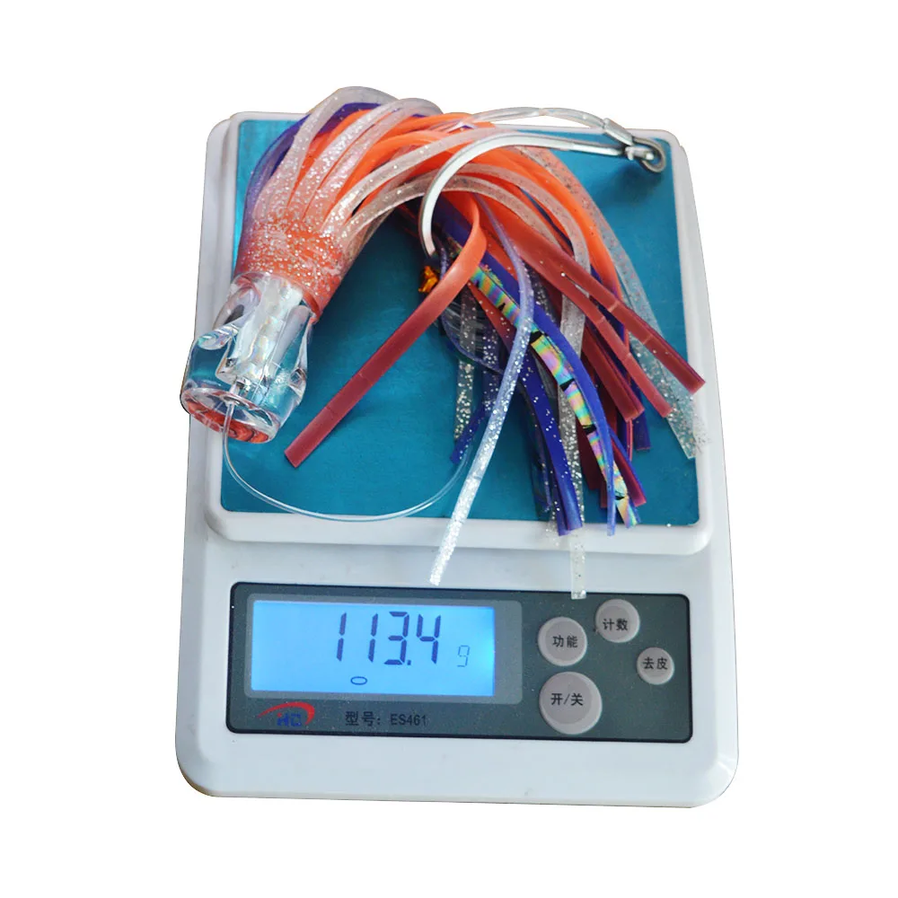 6 шт. 9 дюймов приманки в виде осьминога с сетчатым мешком|trolling lure|lures trollingmarlin lures |