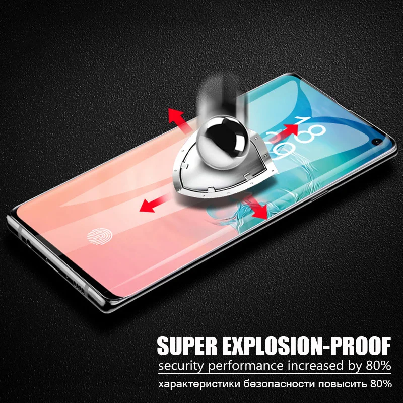 Закаленное стекло с УФ-защитой для Samsung S10 Plus S10e S9 S8 Note 8 9 | Мобильные телефоны и