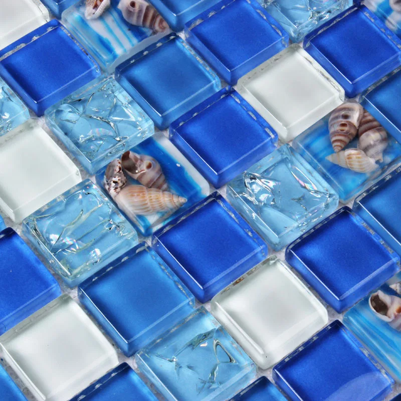 С украшением в виде кристаллов стеклянная оболочка мозаичная плитка из