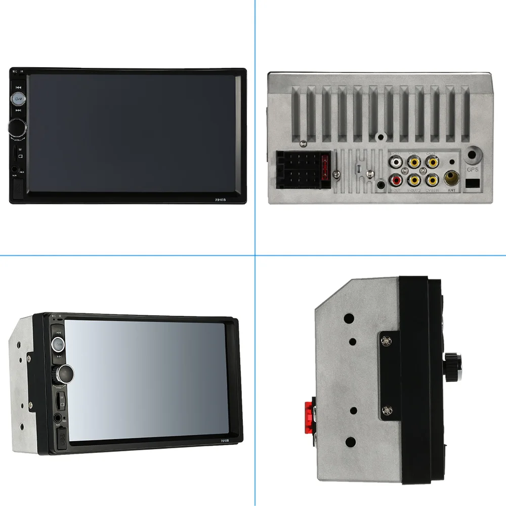 7 дюймов HD в тире сенсорный экран Bluetooth Автомобильный плеер Поддержка FM/MP5/USB/AUX
