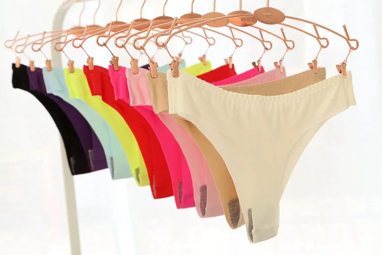 Невидимое бесшовное нижнее белье женские G стринги трусики из спандекса с