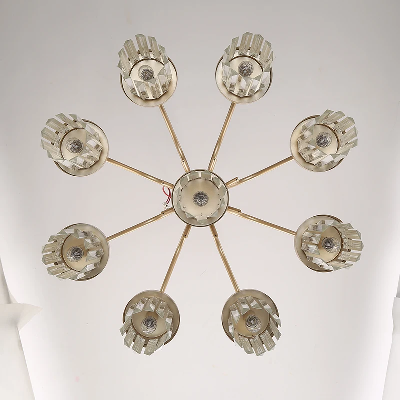 American country crystal chandelier simple living room dining creative study bedroom luxury home garden lighting fixture | Лампы и