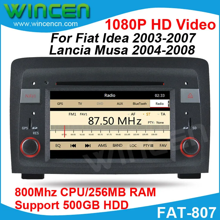 Автомобильный DVD GPS плеер для Fiat Idea 2003 2007 Lancia Musa 2004 2008 поддержка 1080P HD видео с RDS BT