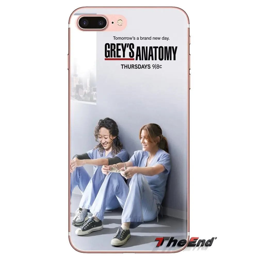 Soft Transparent Shell Cover For iPod Touch Apple iPhone 4 4S 5 5S SE 5C 6 6S 7 8 X XR XS Plus MAX Cartoon Greys Anatomy Collage |