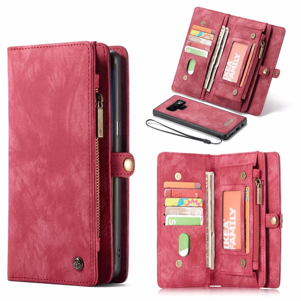 

CaseMe Leather Flip Multi-functional Magnetic Case For Samsung Note20 S21 A72 A52 S8 S9 S10 Plus S20 A30 A40 A50 A70 A51 Cover