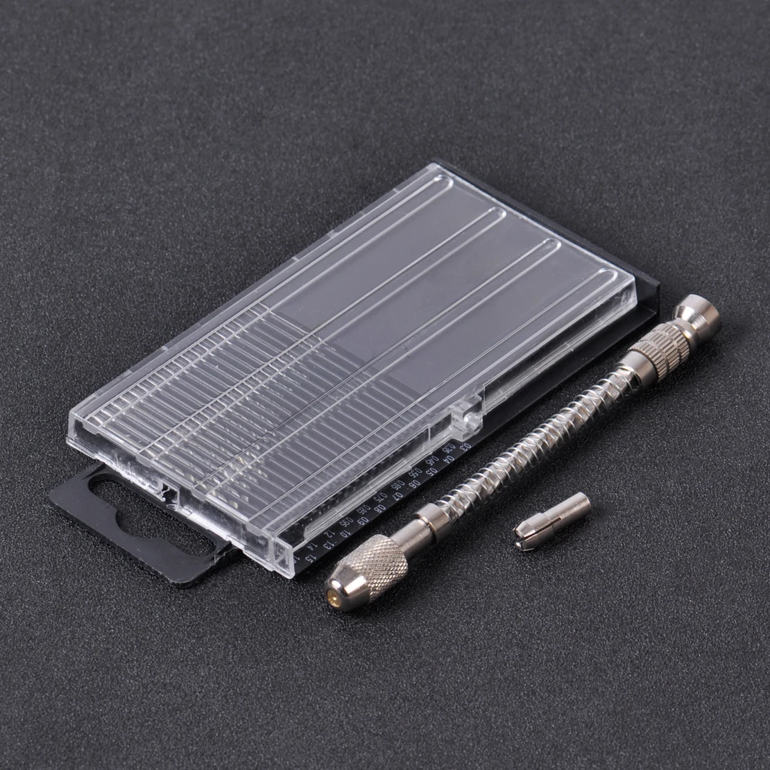 

LETAOSK New Mini Micro Spiral Hand Manual Push Drill Chuck Twist Pin Vise Bit Jewelry Tool
