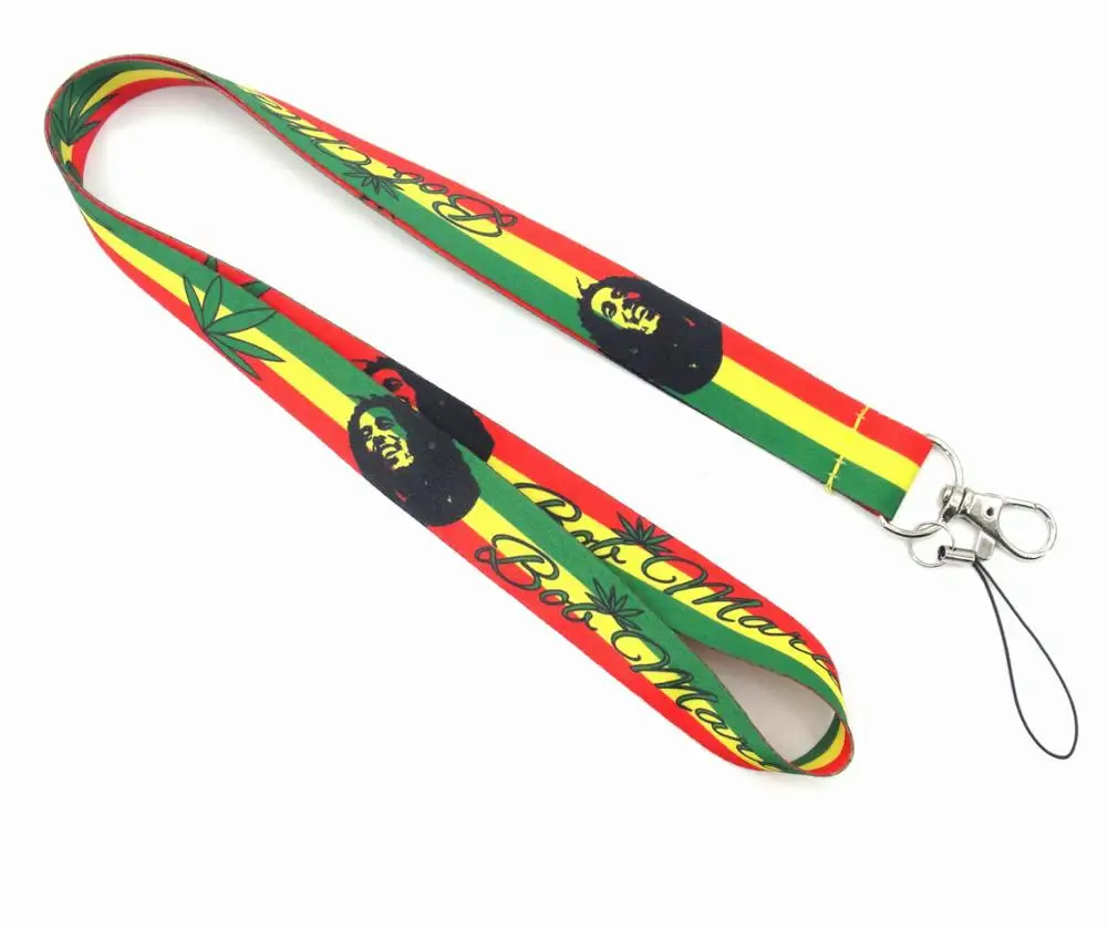 G 1 шт. Bob Marley талреп id бейдж держатель брелоки ремешки для мобильного телефона - Цвет: G