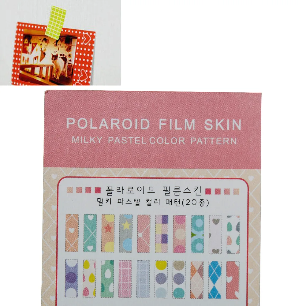 DoreenBeads Пасхальный бумага многоцветная Сделай Сам Polaroid Skin Deco маскирующие наклейки