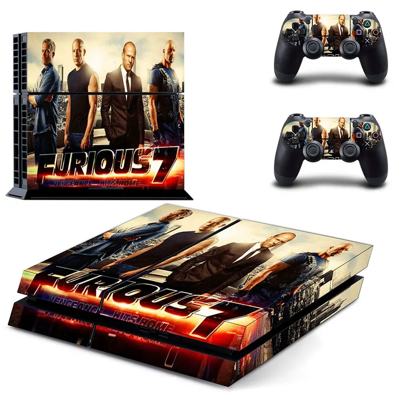 Наклейка на кожу для консоли Sony Playstation 4 и 2 контроллера наклейка PS4|Наклейки| |