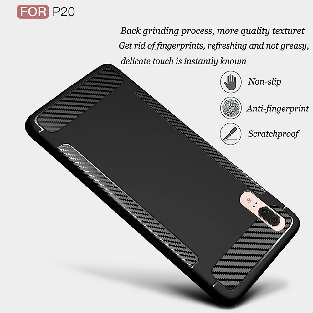Чехол для телефона из углеродного волокна NORTHFIRE Huawei P20 Pro Lite P smart Мягкий