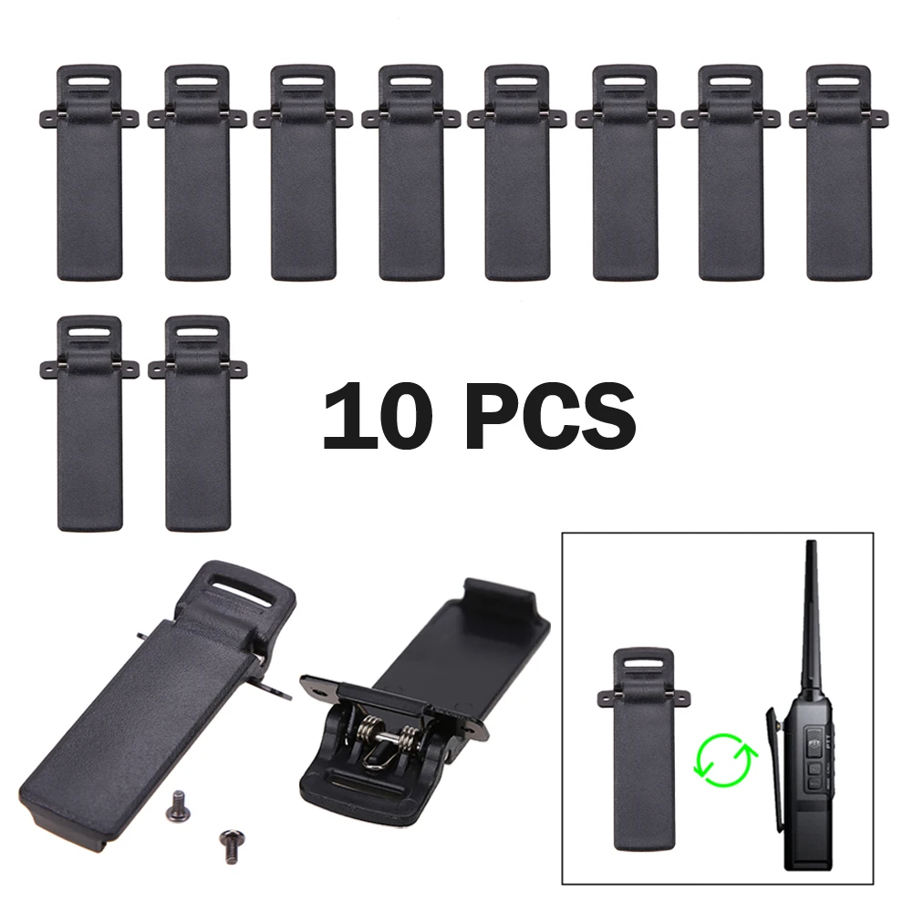 10 шт./лот прищепка для рации Retevis Baofeng UV5R / 5RA 5R + 5RB/5RC двухстороннее радио UV 5cb