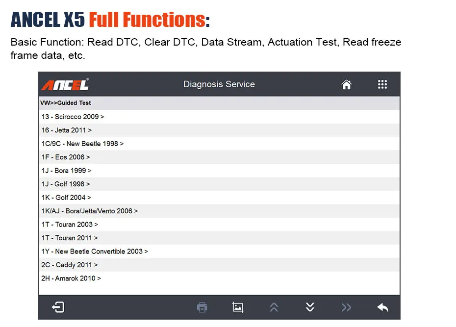 OBD OBD2 автомобильный Сканнер ancel X5 Plus wifi Windows Tablet автомобильный диагностический инструмент Подушка безопасности DPF EPB ABS Сброс полной системы диагностики