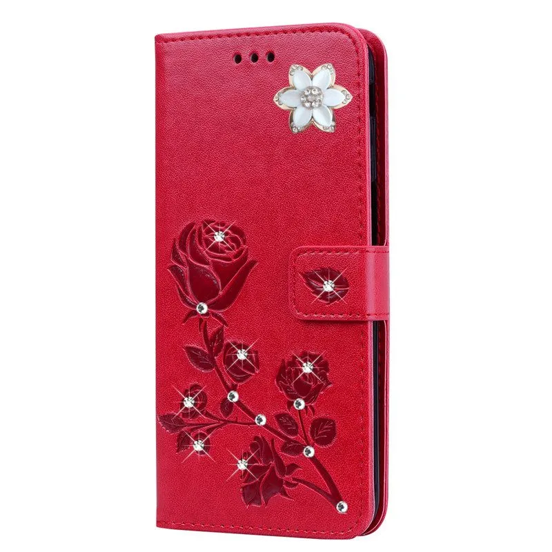 Роскошный блестящий кожаный флип-чехол для Huawei P8 Lite P9 Lite mini P10 P20 Pro P Smart plus, блестящий кошелек, чехол для телефона