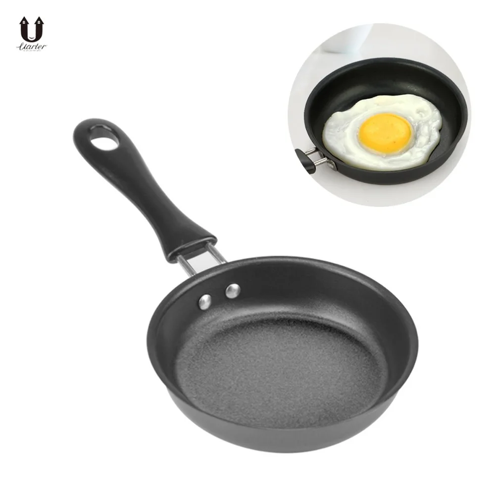Uarter Mini Portable Non-Stick Frying Pan Pot Saucepan Pancake Omelette Breakfast Cooking Kitchen Cookware | Дом и сад