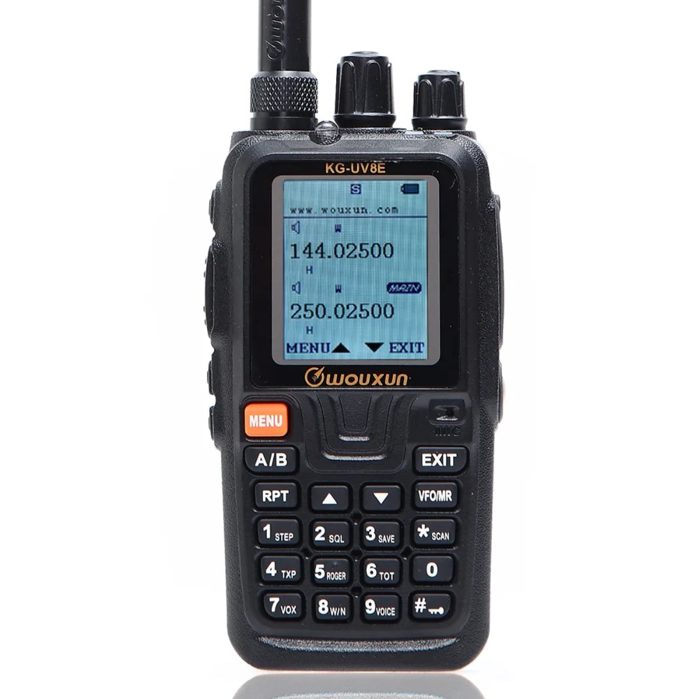 Wouxun KG-UV8E трехдиапазонное иди и болтай Walkie Talkie “иди 220-260 МГц ремешки крест-накрест
