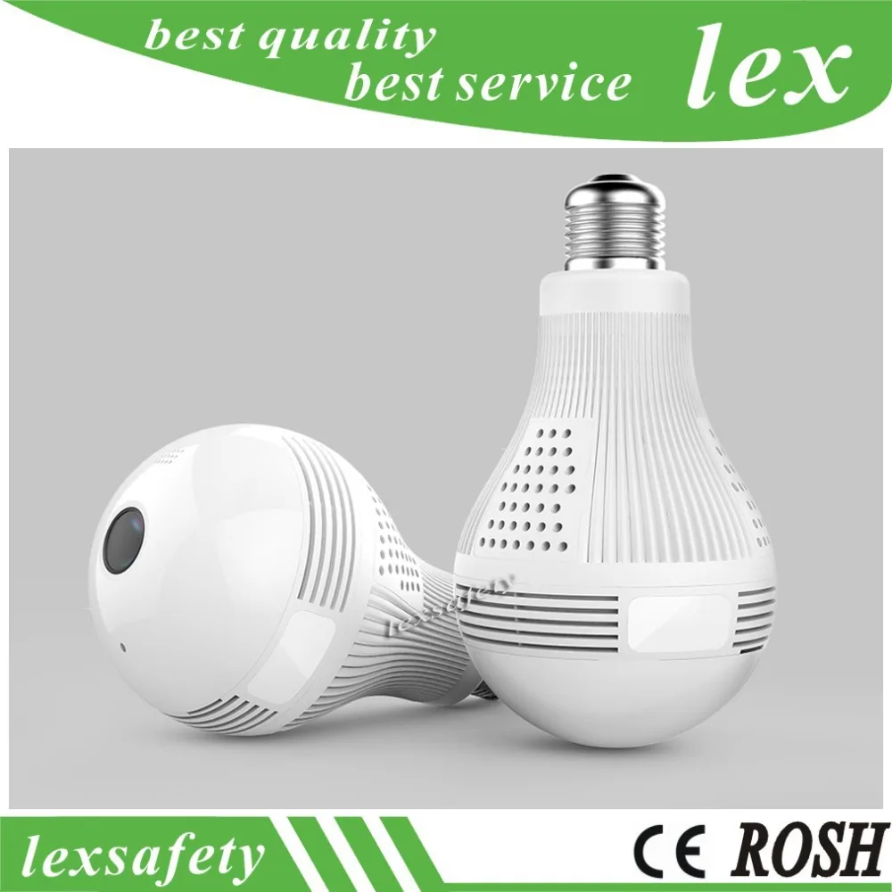 

1080P 2.0MP Mini Bulb Light home security wifi camera hd 360 Degree Panoramic Fisheye ip wireless camera