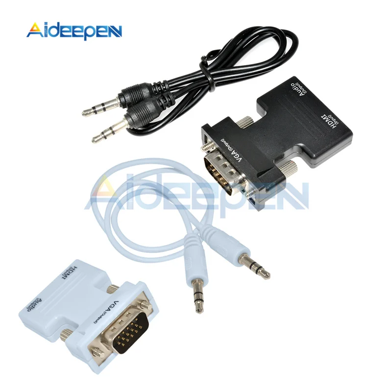 Кабель преобразователь hdmi vga 1080P с переходником Мама папа|Соединители| |