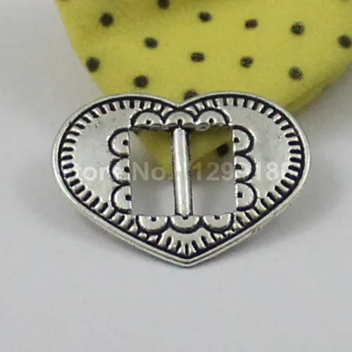 30 шт. модный слайдер в виде сердца античное серебро для браслета ожерелья шнура