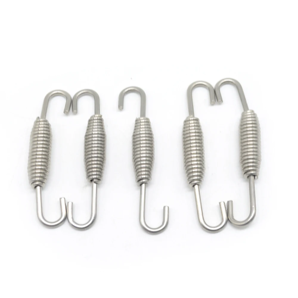 5pcs/lot Tension Spring With Hook extension For Tensile Exhaust Mid Pipe Muffler Dirt bike Enduro Off Road Moto Escape | Автомобили и
