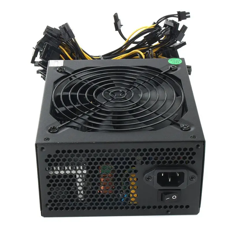 PC Sever ATX источник питания 1600W 80 Gold Altcoin криптомонета PSU горная установка GPU для GTX1080 1060 RX470 480 570 Eth и т. Д. BTC XMR A