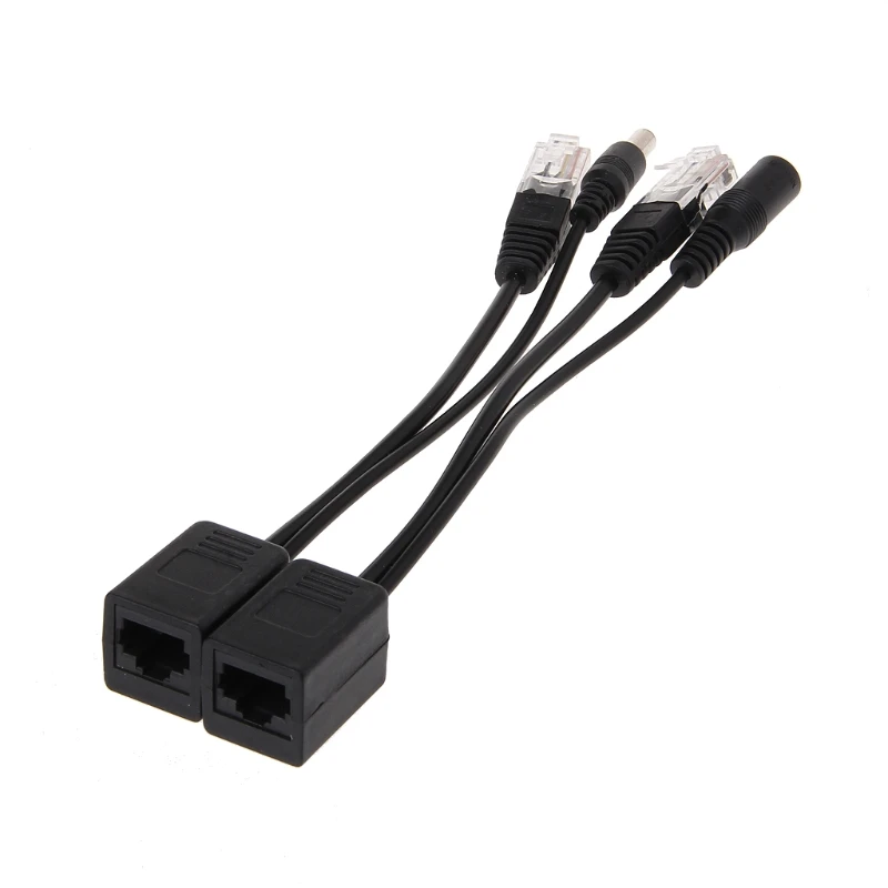Набор кабелей адаптеров RJ45 для инжектора POE пассивное питание через Ethernet 12 48 В