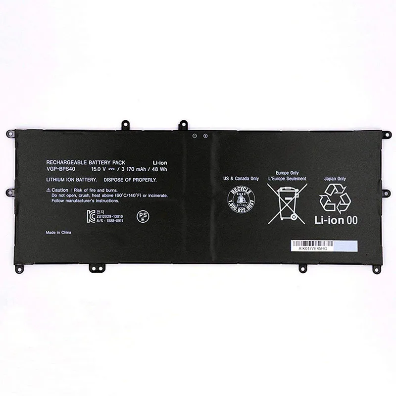 7XINbox 48Wh 15В натуральная VGP BPS40 батарея для ноутбука Sony Vaio Flip SVF 14A 15A SVF14NA1UL SVF15N17CXB