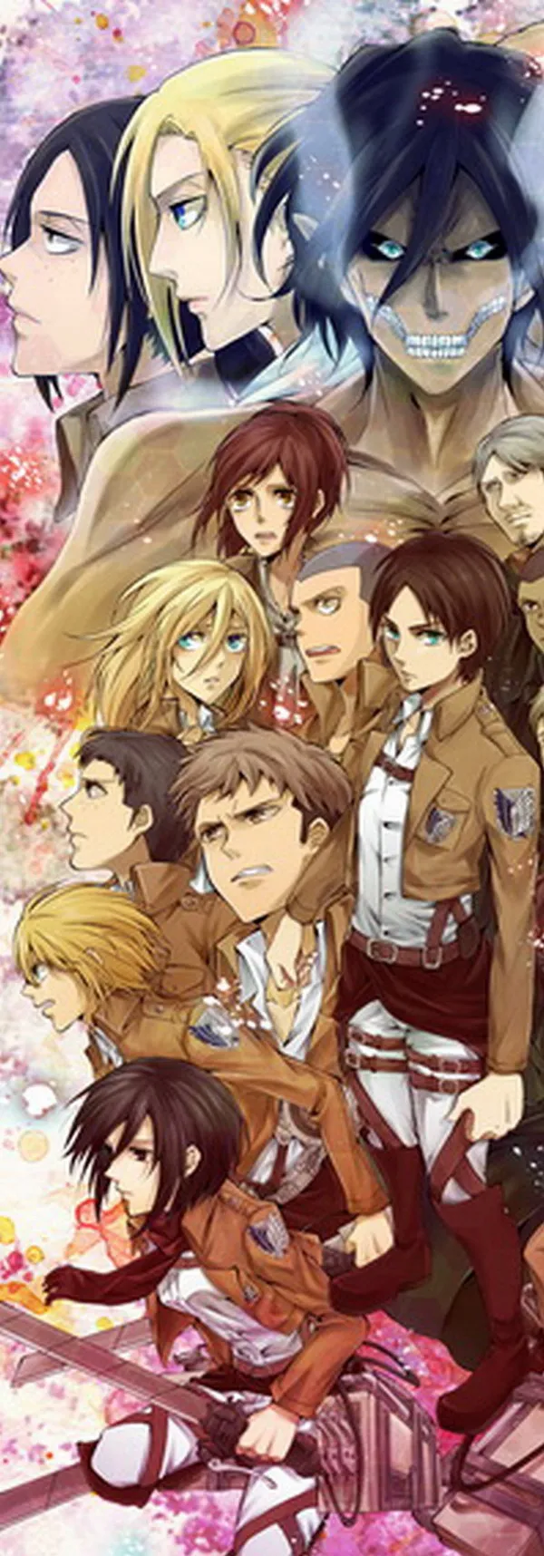 

Attack On Titan Anime Characters 51*18CM Wall Scroll Poster #36576