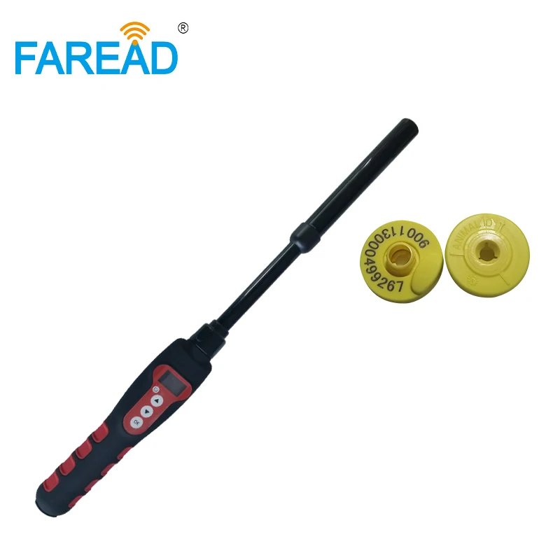 Long antenna 134.2 125Khz FDX RFID Animal Stick Waterproof Reader PIT fish Aquaculture Bluetooth-compatible microchip scanner