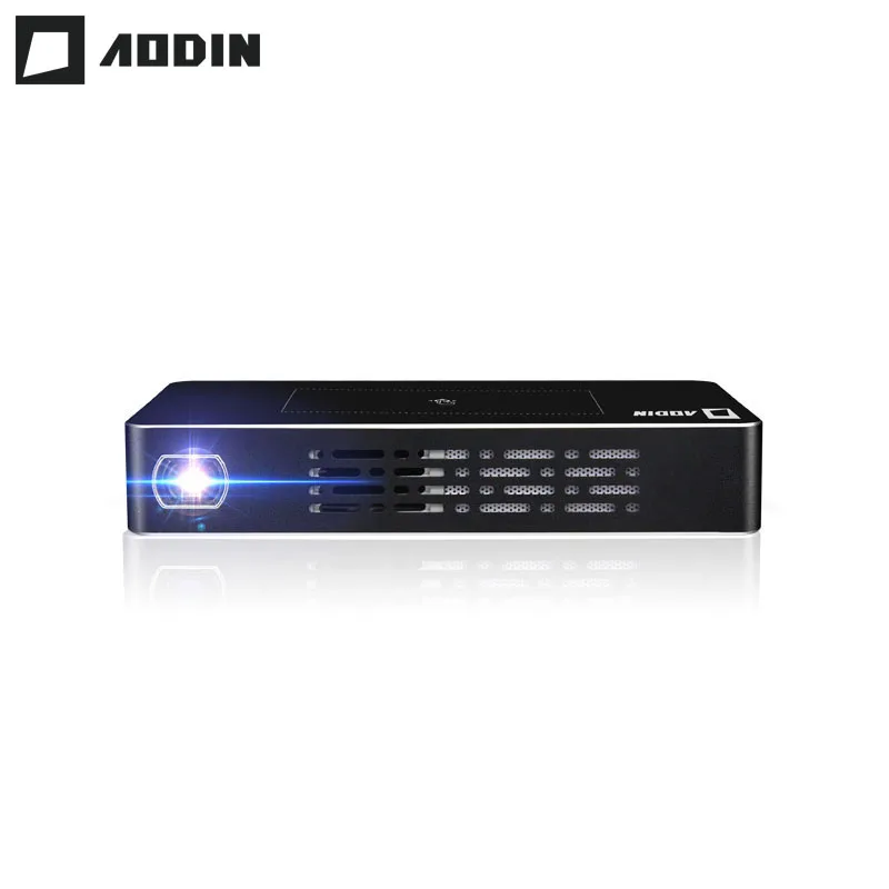

Светодиодный мини-проектор AODIN T68 DLP, 1 + 32 ГБ, портативный проектор HDMI в HD 1080P, карманный проектор Pico Android AC3