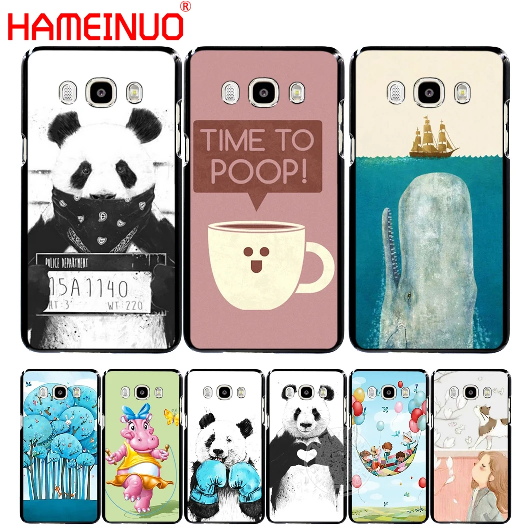 HAMEINUO арт смешная панда чехол для телефона Samsung Galaxy J1 J2 J3 J5 J7 MINI ACE 2016 2015|case for samsung