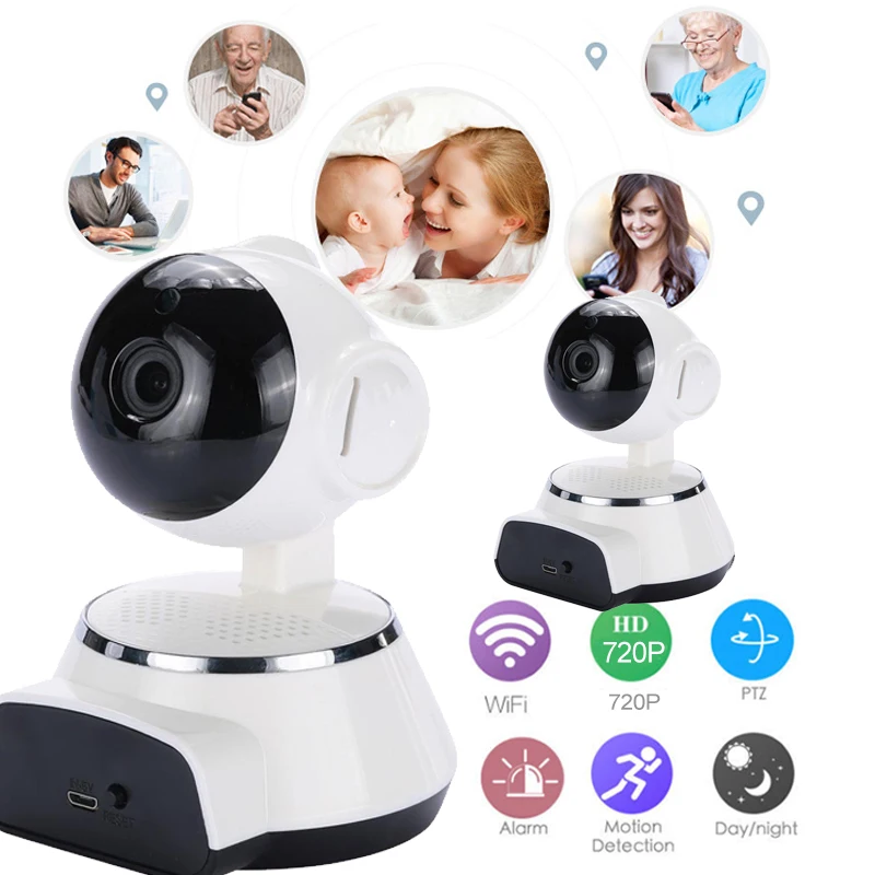 Giantree 1.0MP Беспроводной WI FI Камера IP радионяня Hom безопасности инфракрасного