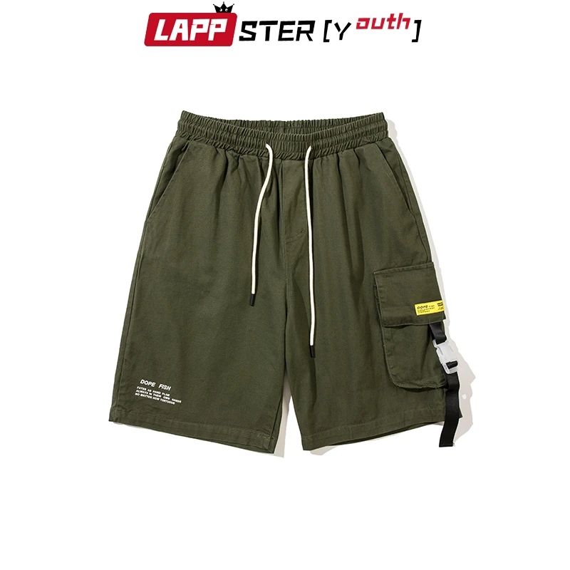 Шорты-карго LAPPSTER мужские хлопковые уличная одежда Джоггеры в стиле хип-хоп
