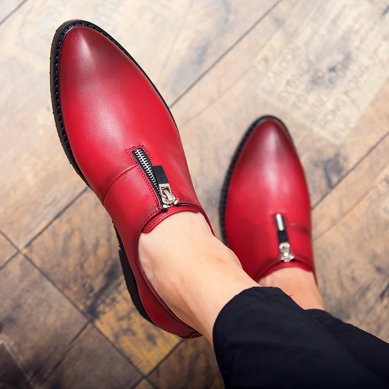 GodErlang/Мужская обувь кожаная мужская повседневная дизайнерские лоферы цвет