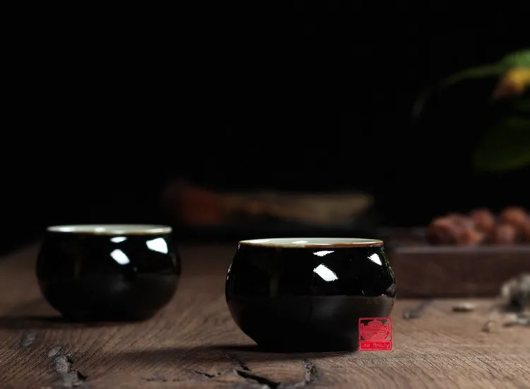 2 шт Китайский Longquan Celadon фарфоровая чайная чашка чайное блюдце чаша для чая чайник черная глазурь 85 мл китайский чайный горшок Celadon чайные чашки