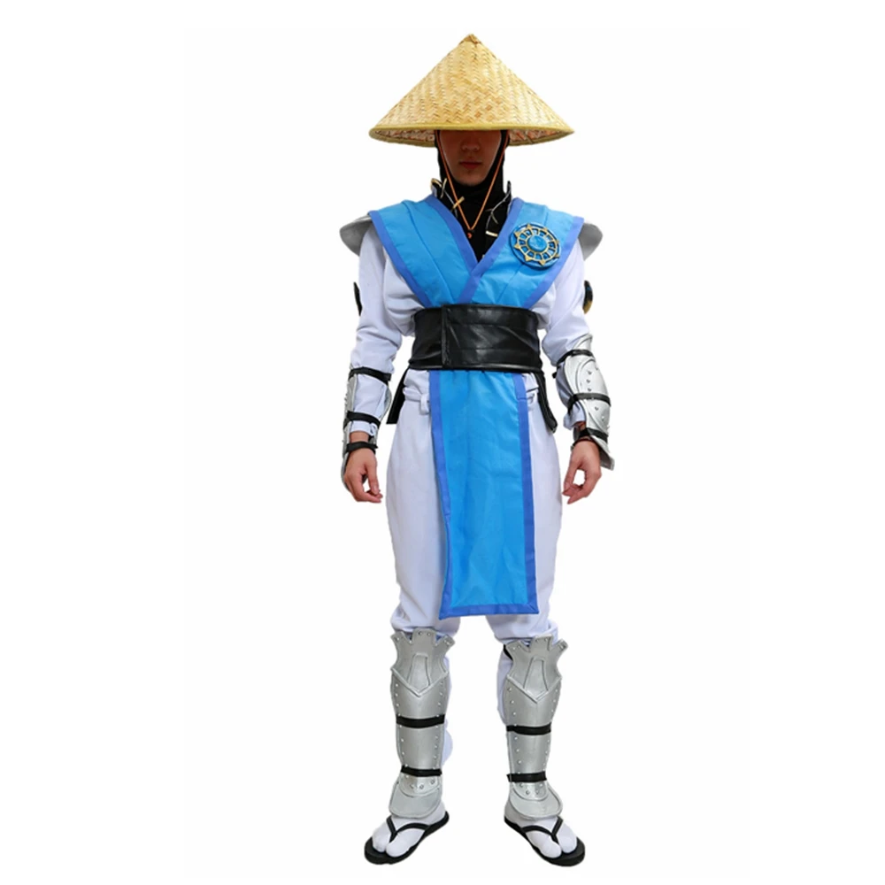 Raiden костюм Mortal Kombat X Косплэй наряд с полный набор Броня Хеллоуин для Для мужчин