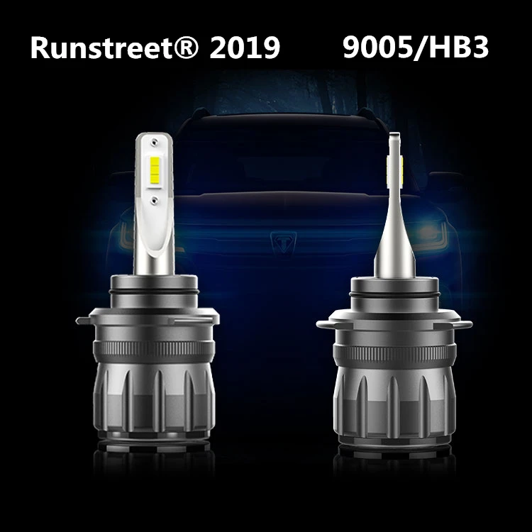 Runstreet регулируемый угол луча 6000 K белый 9005 HB3 H10 9145 9140 9155 светодиодный светодиодная лампочка в машину фар комплект Противотуманные фары для автомобилей