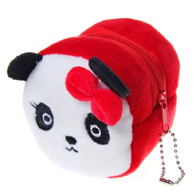 Женский мини-плюшевый Кошелек с медведем из мультфильма Дамский кошелек для