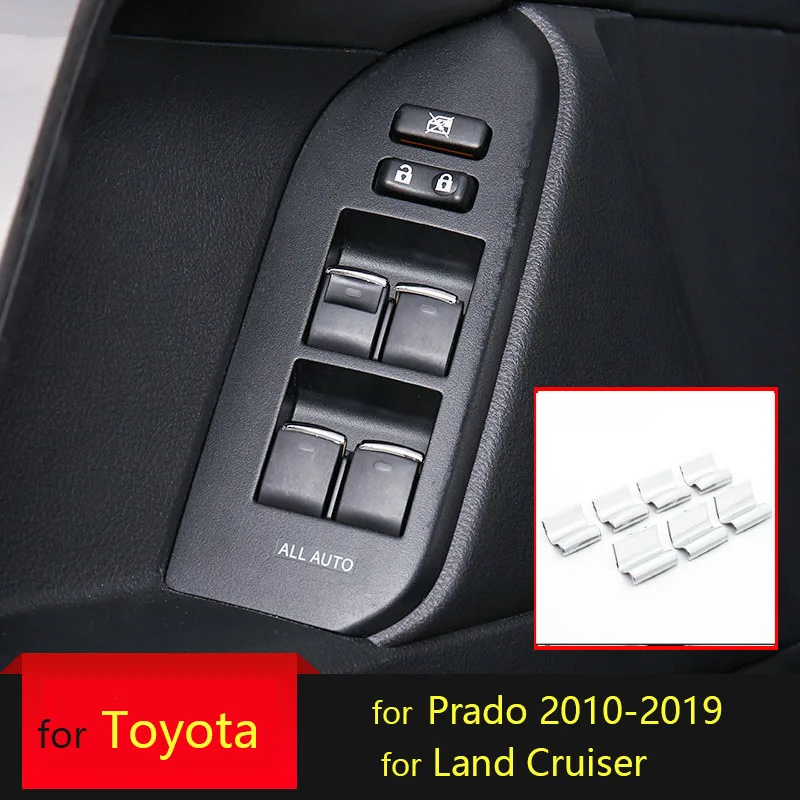

Автомобильный Стайлинг наклейки на окна для Toyota Land Cruiser 2008-2019 для Toyota Prado 2010-2019 ABS хромированный Подарочный аксессуар для автомобиля