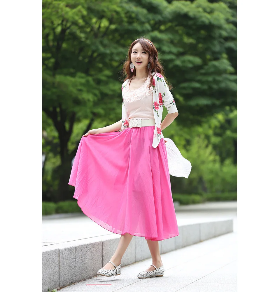 2015 Новое Лето Мода Стиль Женщины Роуз Цветочные Печати Три Четверти Рукав