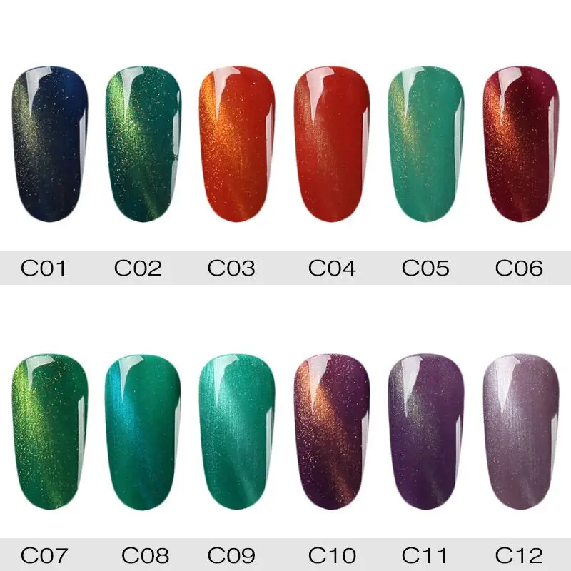 NAILWIND Cat Eye Gel Nail Polish C01-30 Color UV&ampLED Lamp Varnishes For Extension Design Manicure Top Art Lacquer | Красота и
