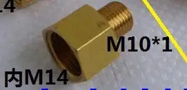 Vidric Манометр адаптер медный внутренний и внешний диаметр провода снижение M14 до 1/2 1/4 M10* 1 M20 до 1/2 1/4 - Цвет: 03