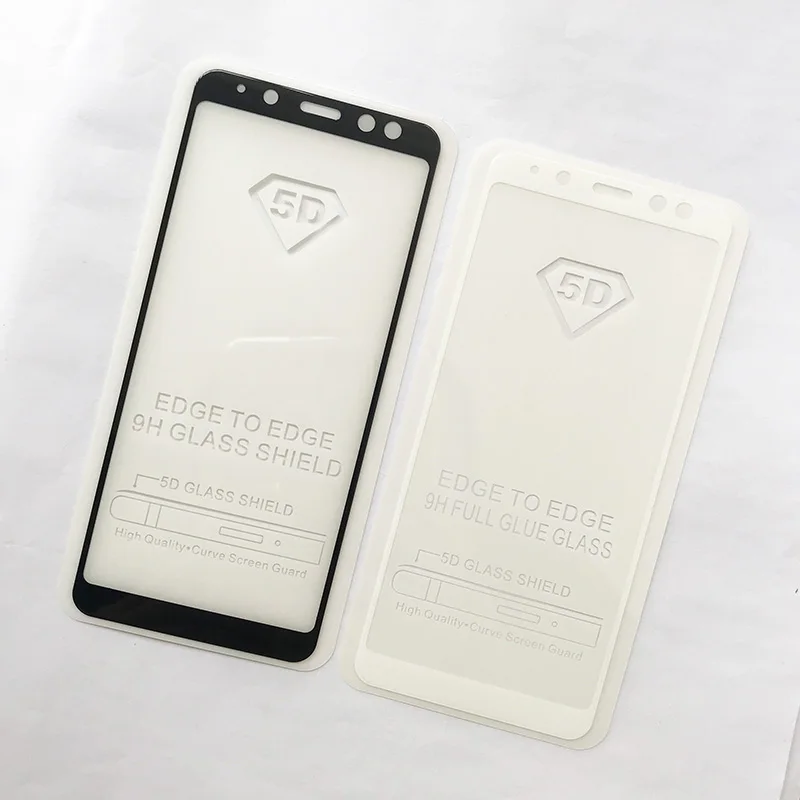 1 шт для передней панели Стекло протектор для samsung A6 A7 A8 плюс A9 A9star lite черное закаленное стекло листовая пленка с пластиной