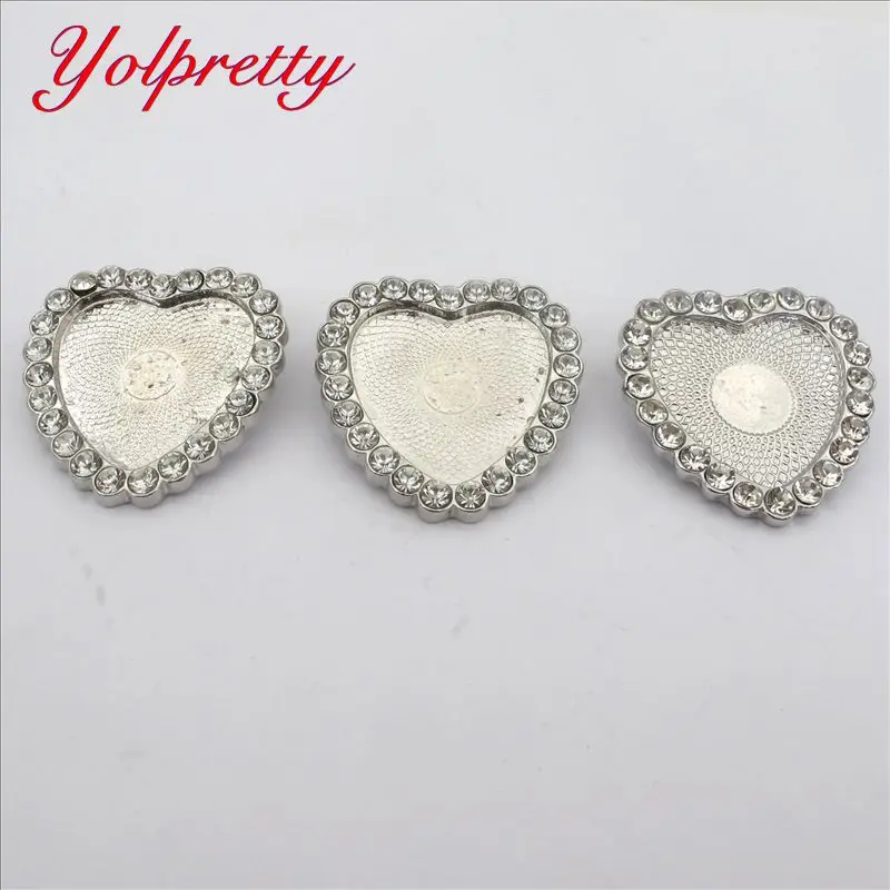 Yolprtty последний писк моды 1 шт. 25*25 мм внутренняя Размеры прозрачный в форме сердца