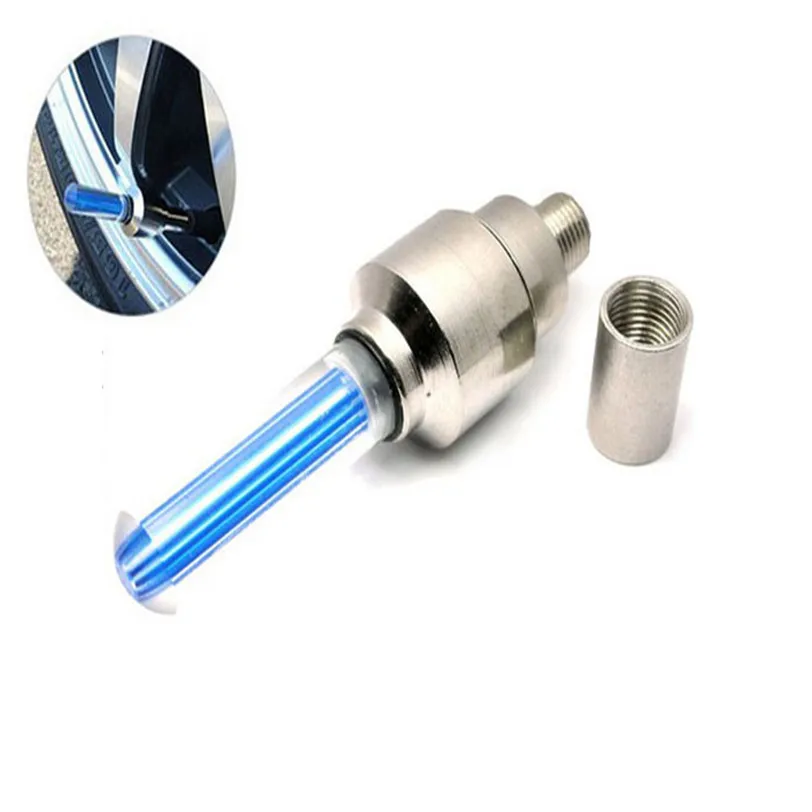 2 шт. для велосипеда мотоцикла машины колеса шины колпачок клапана светодиодный