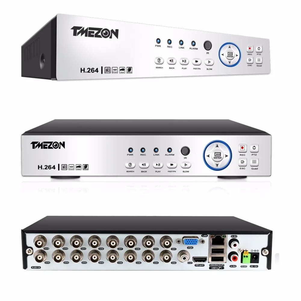 Tmezon Full HD 1080 P 16ch DVR HVR видеонаблюдения Системы 16 шт. 2.0mp Камера зум 2.8 12 мм объектив с
