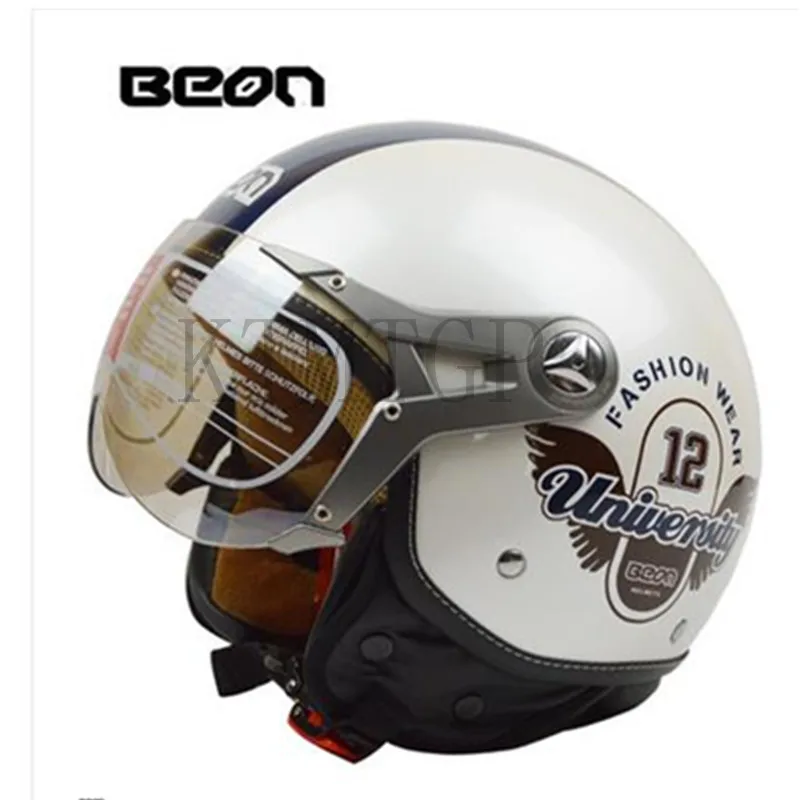 BEON B 100 винтажный мотоциклетный шлем скутер в стиле ретро с открытым лицом vespa